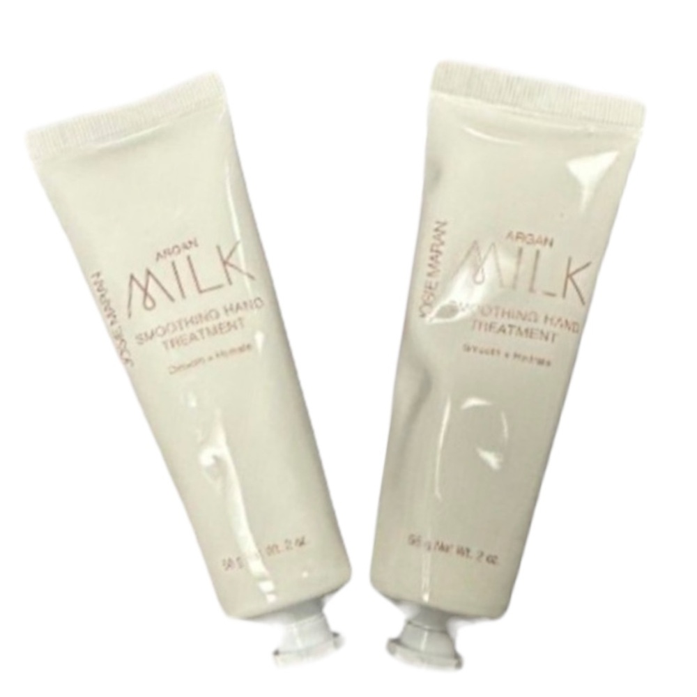 Josie Maran Argan Milk Smoothing Hand Treatment 2oz Vanilla Apricot New Set of 2